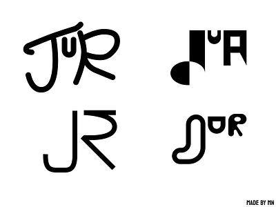 jur logo concept branding design graphic design graphic logo illustration letter logo letter mark lettering lettermark logo logo logos typography vector