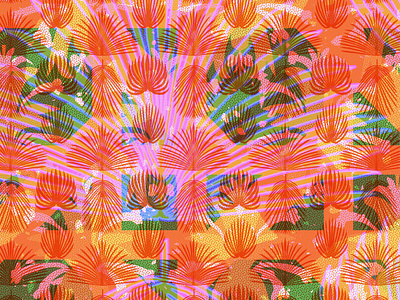 Pink drink design illustration packaging pattern design repeat pattern surface pattern design tropical