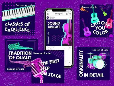 Instagram Banners Music Store