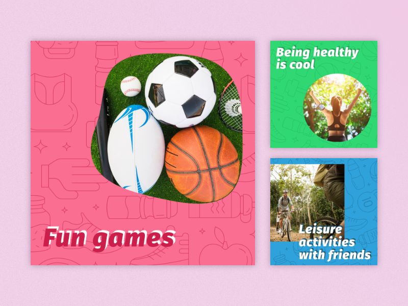 Instagram Banners Sports web design graphic design sport instagram post social media design instagram banner instagram banner design banner