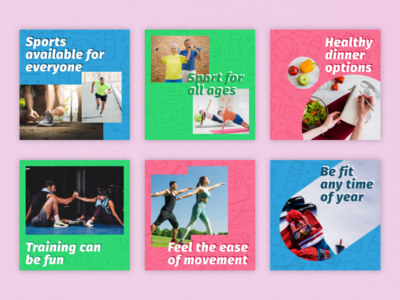 Instagram Banners Sports #2 web design sport social media instagram post instagram banner instagram graphic design design banner design banner