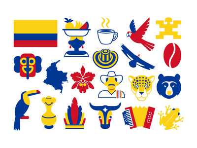 Colombia colombia colombian icon latin america south america