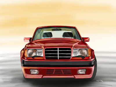 Amg auto automotive brushes car design digitalpainting illustration sketching