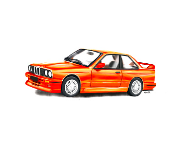 E30 auto automotive brushes car design digitalpainting illustration sketching