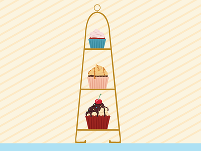Cupcake baking cupcake illustration