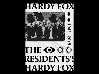 Good Night Hardy Fox graphic design music music art poster poster art print