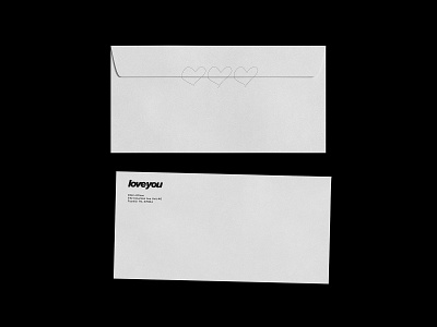 loveyou - envelope design identity logodesign print design stationery design