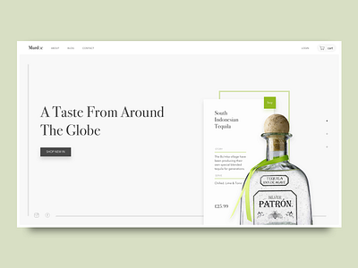 E-commerce Concept alcohol branding design e commerce ecommerce ui web website