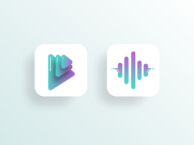 Music App Icons app app design app icon design graphic icon ios logo ui vector