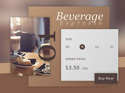 Espresso Order beverage cafe coffee commerce credit espresso experience flat interface order simple user
