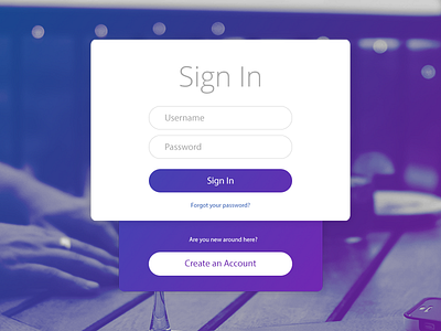 Sign In or Register elegant field form modal register registration sign in simple ui user interface ux web