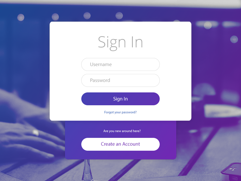 Sign In or Register by Masrat Ahmed on Dribbble