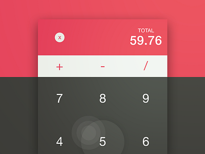 Calculator app calculator daily ui divide equal math minus negative plus positive subtract tool