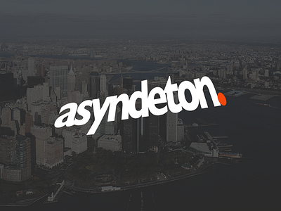 Asyndeton asyndeton band branding dark folk font independent indies logo modern music rock