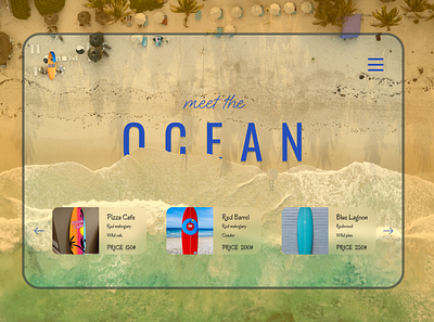 Meet the Ocean, Surf shop branding graphic design