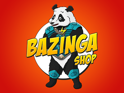 Bazinga Comics Shop Character Illustration bang bazinga bbt big character comics illustration logo marvel personage superhero theory