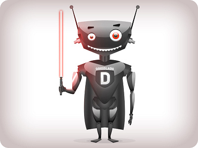 Droid - Darth Vader black darth droid illustration robot star wars vader