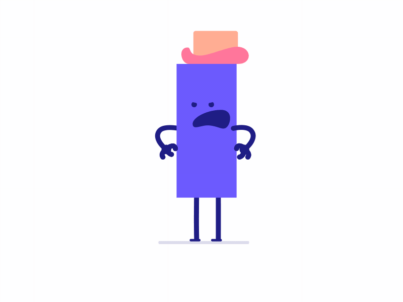 Wot in Animation? animation branding character clean cowboy design flat gif icon illustration minimal vector