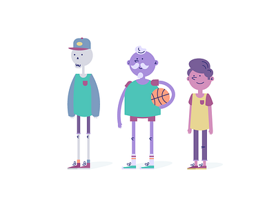 Death & All His Friends basketball branding character clean death design flat icon illustration logo minimal vector