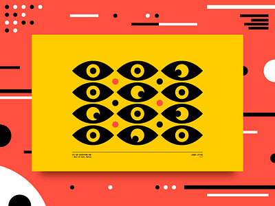 Eye See Everything 👀 abstract branding clean design eye flat icon illustration logo minimal pattern vector