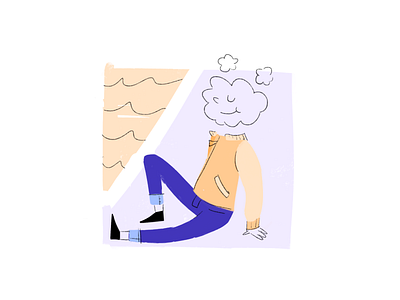 Cloudy branding character cloud design drawing flat graphic icon illustration mark minimal procreate