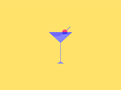 Shaken, Never Stirred branding clean design flat icon illustration logo martini minimal type typography vector