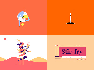 Year in Review - 2018 2018 branding character clean design identity illustration minimal orange type typography vector