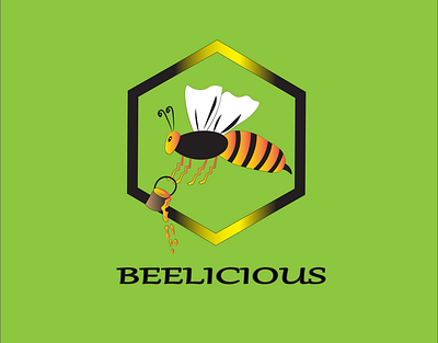 BEELICIOUS LOGO BY ME design graphic design graphicdesigning illustration logo