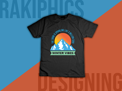 Winter vibes t-shirt design design graphic design illustration tshirtdesign typography vector