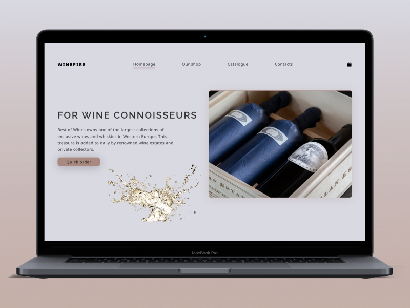 Wine Shop by Liana Mkrtchian on Dribbble