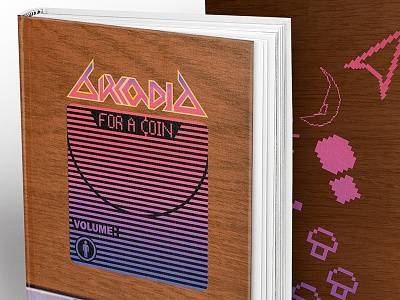 Arcadia for a Coin Book 80s arcade book coin op frogger galaga neon pacman publication