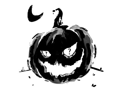 Pumpkin cartoon halloween holiday inktober jack jack olantern lantern pumpkin scary spooky