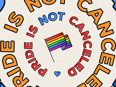 Pride is not canceled flag gay flag gay pride illustration lgbt lgbtq pride pride flag pride is not canceled pride month type