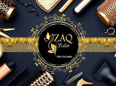 Zaq Salon FB Cover branding design graphic design