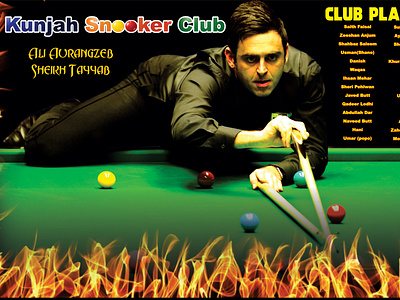 Snooker Club Poster Design