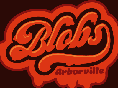 Arborville Blobs horror logos sports team the blob