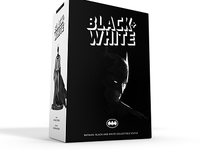 Batman Black and White rebrand batman black and white packaging