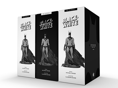 Batman Black and White rebrand batman black and white packaging
