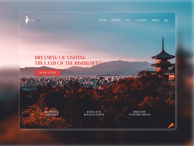 Travel company home screen concept design graphic design japan site travel travel company ui web web design web designer web site