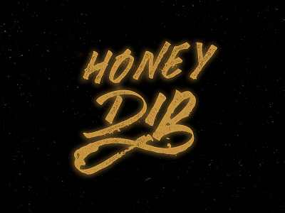 Honey Dip betype calligraphy colafoldedpen handdrawntype handlettering handtype honey lettering letters script type typography