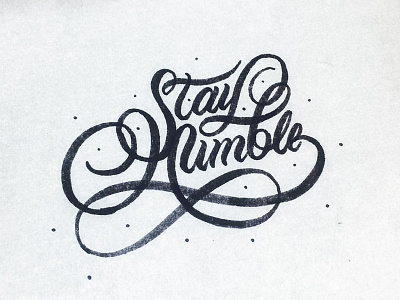 Stay Humble customtype design flourishes font graphicdesign handdrawnlettering handmadefont lettering logo script type typography