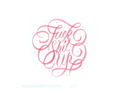 Fuck Shit Up customtype design flourishes font graphicdesign handdrawnlettering handmadefont lettering logo script type typography