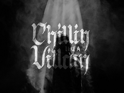 Chillin Like A Villain calligraphy customtype design graphic design handlettering handmadefont lettering logo typography