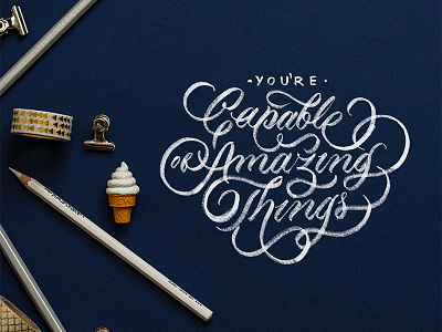 Amazing Things calligraphy customtype design graphic design handlettering handmadefont lettering logo typography