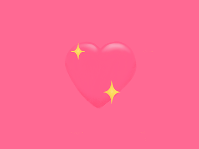Heart heart icon illustration procreate
