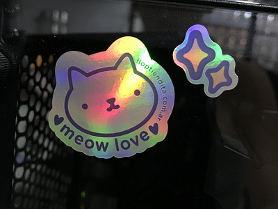 Stickers holographic illustration stickers