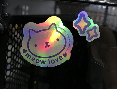 Stickers holographic illustration stickers