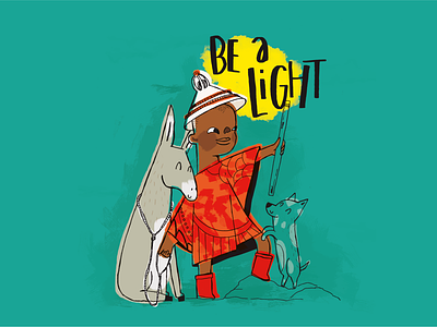 Be a light illustration procreate