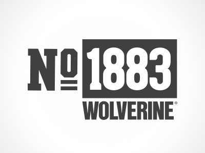 Wolverine 1883 Collection Logos 1883 boots collection logo number shoes typography vector vintage wolverine year
