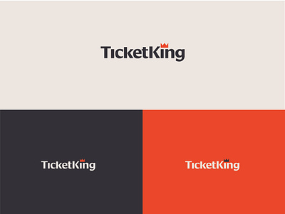 TicketKing Unused Logo branding king logo logo design logotype sports ticket